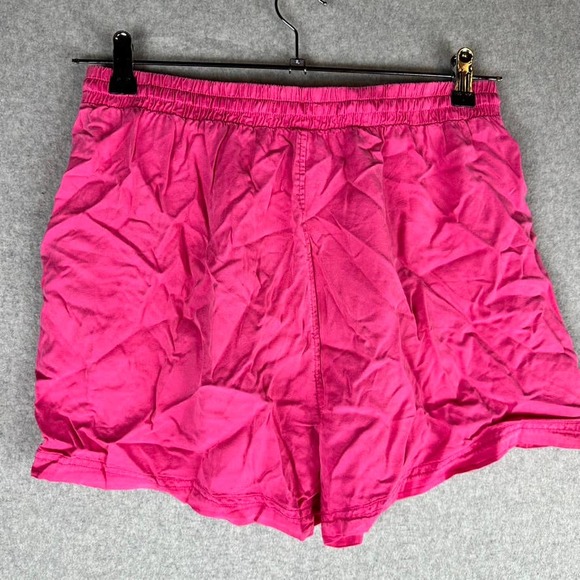 New Calvin Klein Jeans Womans Sz Medium Pull On Shorts Pockets Pinks Tencel NWT - Picture 7 of 8